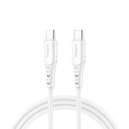 Kabel USB-C do USB-C VFAN P05, 60W, PD, 2m (biały)