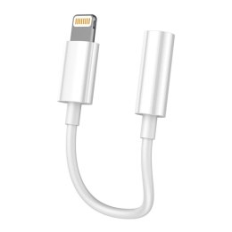 Kabel VFAN L07 Lightning do mini jack 3.5mm AUX, 10cm (biały)