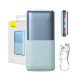 Powerbank Baseus Bipow Pro 10000mAh, 2xUSB, USB-C, 20W (niebieski)