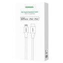 Kabel Lightning do USB-C UGREEN 3A US171, 1.5m (biały)