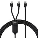 Kabel USB 2w1 Baseus Flash Series, USB-C do USB-C 100W, 1.5m (czarny)