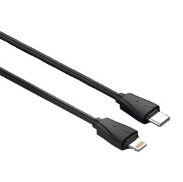 Ładowarka samochodowa LDNIO C510Q USB, USB-C + kabel USB-C - Lightning