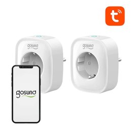 Inteligentne gniazdko WiFi Gosund SP1, 2 sztuki (dwupak), 16A, Tuya