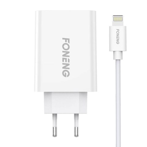 Ładowarka sieciowa Foneng EU43, 1x USB + Kabel USB Lightning