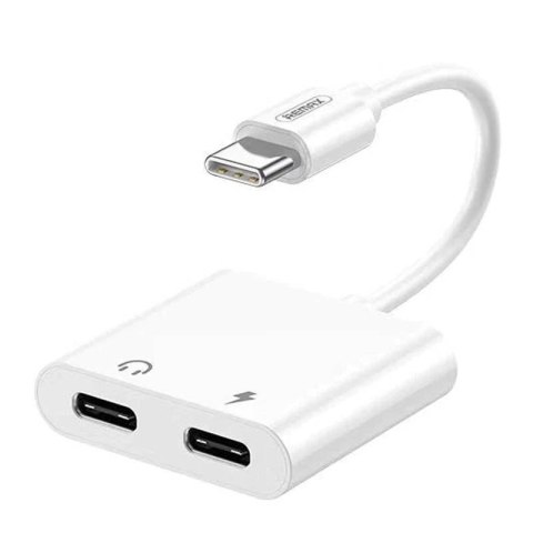 Adapter audio USB-C Remax REMINE (biały)