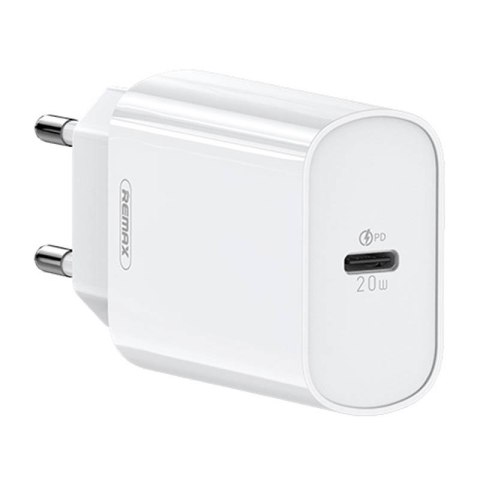 Ładowarka sieciowa Remax, RP-U70, USB-C, 20W (biała)