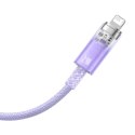 Kabel szybko ładujący Baseus USB-A do Lightning Explorer Series 1m, 2.4A (fioletowy)