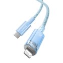 Kabel szybko ładujący Baseus USB-C do Lightning Explorer Series 1m, 20W (niebieski)