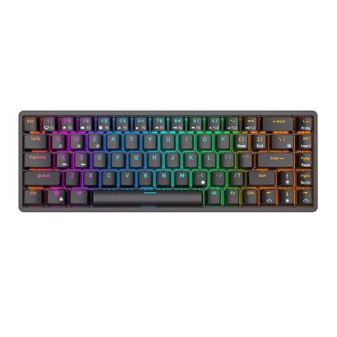 Bezprzewodowa klawiatura mechaniczna Royal Kludge RK837 RGB, Brown switch (czarna)