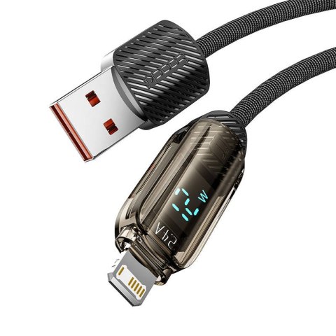 Kabel USB do Lightning Toocki, 1m, 12W (czarny)