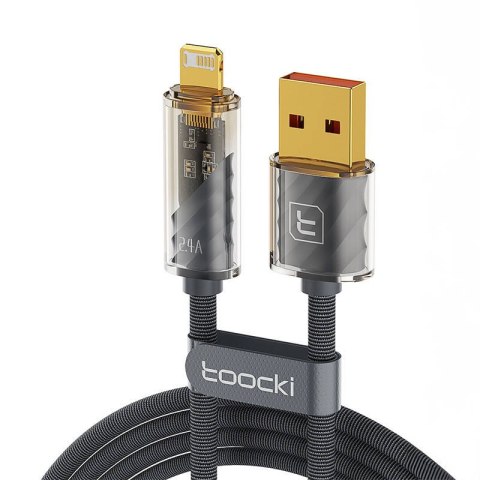 Kabel USB do Lightning Toocki, 1m, 12W (szary)