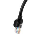 Kabel sieciowy Baseus Ethernet CAT5, 1m (czarny)