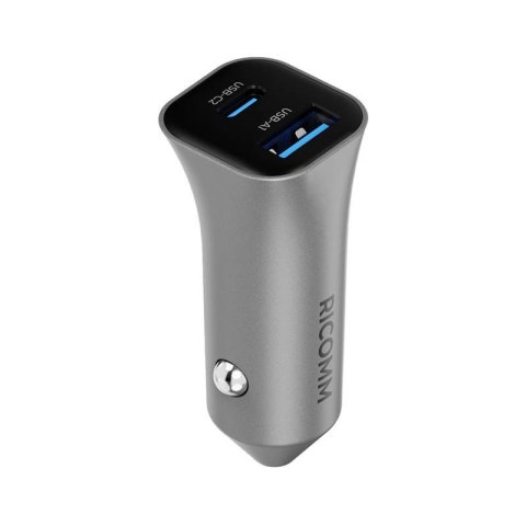 Ładowarka samochodowa 38W Ricomm RA381 1xUSB-A, 1xUSB-C