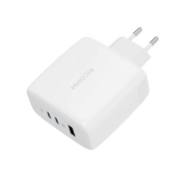 Ładowarka sieciowa 120W GaN Ricomm RC1201 EU, 1xUSB-A, 2xUSB-C + kabel USB-C 2.1m