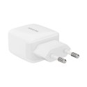 Ładowarka sieciowa 25W PD Ricomm RC252 EU, 1xUSB-A, 1xUSB-C + kabel USB-C 2.1m