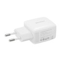 Ładowarka sieciowa 25W PD Ricomm RC252 EU, 1xUSB-A, 1xUSB-C + kabel USB-C 2.1m