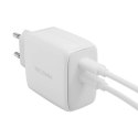 Ładowarka sieciowa 65W GaN Ricomm RC652 EU, 2xUSB-C + kabel USB-C 2.1m