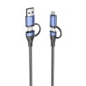 Kabel 4w1 USB 2.0 Vention CTLLH 1m (czarny)