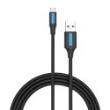 Kabel USB 2.0 A do Micro USB Vention COLBI 3A 3m czarny