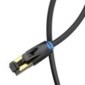 Kabel sieciowy CAT8 SFTP Vention IKABF RJ45 Ethernet 40Gbps 1m czarny