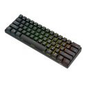 Klawiatura mechaniczna Royal Kludge RK61 RGB, red switch (czarna)