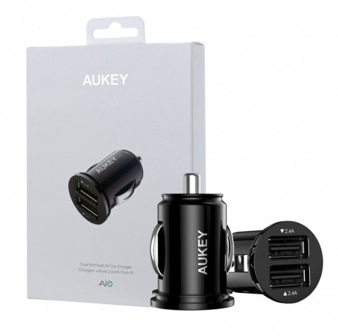 AUKEY CC-S1 ultraszybka ładowarka samochodowa 2xUSB AiPower 4.8A 24W