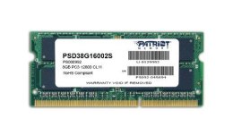 Patriot Pamięć Ultrabook DDR3 SODIMM 8GB 1600GHz