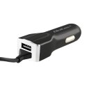 Qoltec Ładowarka samochodowa | 12-24V | 5V/3.4A | USB + USB typC