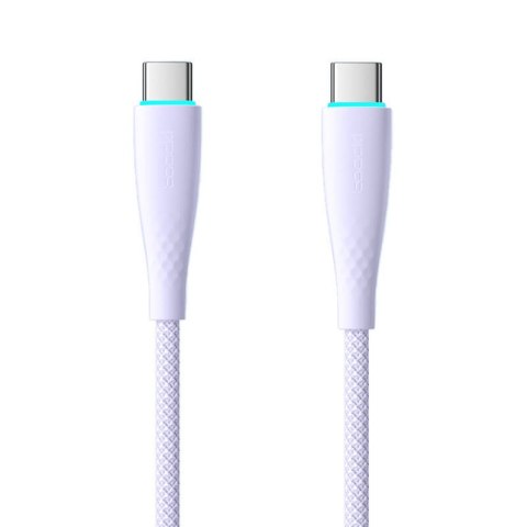 Kabel USB-C do USB-C Toocki TXCTT1- BMH01-P, 1m, PD, FC 100W (fioletowy)