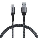 Kabel szybko ładujący USB-A 3.1 do USB-C Lention CB-ACE-6A1M, 6A, 10Gbps, 0,5m (czarny)