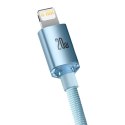 Kabel USB-C do iP Baseus Crystal Shine, 20W, 2m (niebieski)