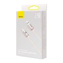 Kabel USB do iP Baseus Crystal Shine, 2.4A, 2m (różowy)