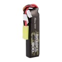 Akumulator Gens Ace Lipo 800MAH 11.1V 25C 3S1P Airsoft Gun Lipo z konektorem mini Tamiya Plug