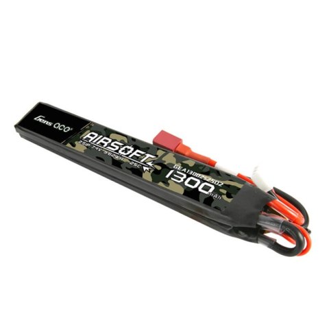 Akumulator Gens ace 25C 1300mAh 2S1P 7.4V Saddle Airsoft Gun Lipo z konektorem T