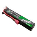 Akumulator Gens ace 25C 2400mAh 2S2P 7.4V Saddle Airsoft Gun Lipo z konektorem Mini Deans(T) Plug