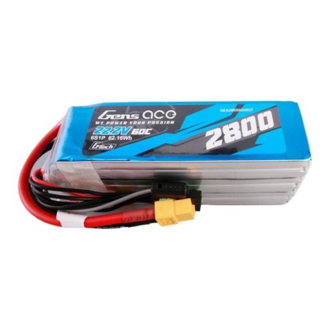 Akumulator Gens ace G-Tech 2800mAh 22.2V 60C 6S1P Lipo z konektorem XT60 plug