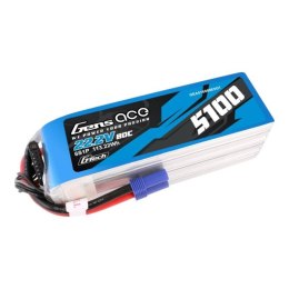 Akumulator Gens ace G-Tech 5100mAh 80C 22.2V 6S1P Lipo z konektorem EC5 plug