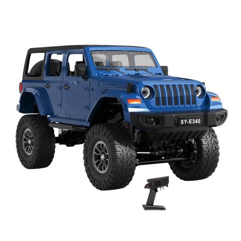 Samochód zdalnie sterowany RC na pilota 1:14 Double Eagle (niebieski) Jeep Crawler Pro E340-003