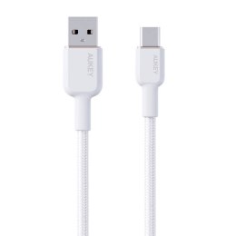 Kabel USB-A do USB-C Aukey CB-NAC2, 60W, 1.8m (biały)