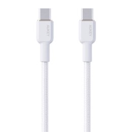 Kabel USB-C do USB-C Aukey CB-NCC2, 60W, 1.8m (biały)