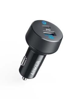 Anker Ładowarka samochodowa PowerDrive PD+2 18W USB-C + 15W USB-A czarna