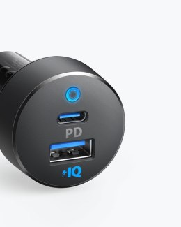 Anker Ładowarka samochodowa PowerDrive PD+2 18W USB-C + 15W USB-A czarna