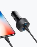 Anker Ładowarka samochodowa PowerDrive PD+2 18W USB-C + 15W USB-A czarna