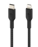 Belkin Kabel Braided USB-C Lightning 1m czarny