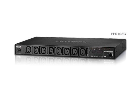 KVM ATEN Listwa PDU ATEN PE6108G-AX-G 8-gniazd 1U over IP