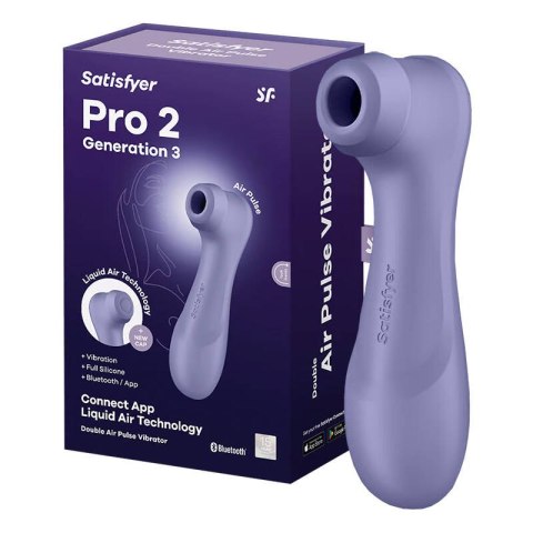 Masażer łechtaczki z aplikacją Satisfyer Pro 2 Generation 3 (fioletowy)