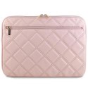 Pokrowiec Guess Quilted 4G na laptopa 14" - różowy