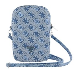 Torebka Guess Zip 4G Triangle - niebieska