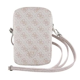 Torebka Guess Zip 4G Triangle - różowa