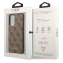 Guess GUHCA33GF4GBR A33 5G A336 brązowy/brown hardcase 4G Charms Collection